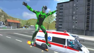 Rope Frog Ninja Hero Car Vegas + Mod