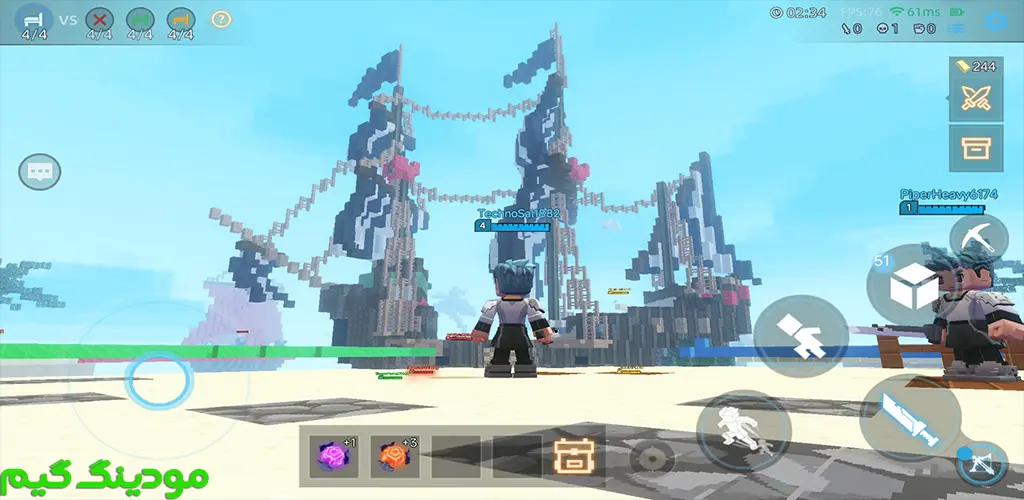 دانلود بازی Bed Wars 2 + Mod بدوارز 2 هک شده برای اندروید