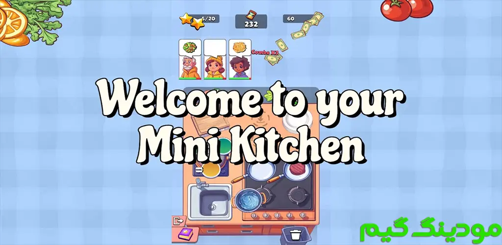 دانلود بازی Mini Kitchen Chef: Cooking Sim + Mod مینی آشپزخانه سرآشپز: کوکینگ سیم هک شده برای اندروید