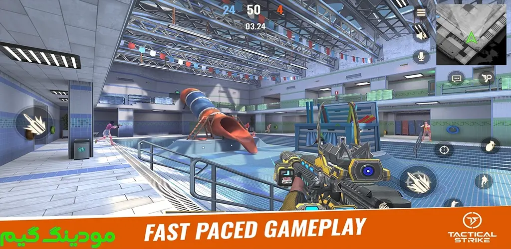دانلود بازی Tactical Strike: 3D Online FPS + Mod اعتصاب تاکتیکی: تیراندازی اول شخص سه بعدی آنلاین هک شده برای اندروید
