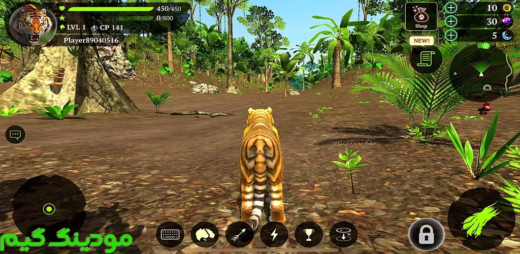 دانلود بازی The Tiger + Mod شبیه ساز ببر هک شده برای اندروید
