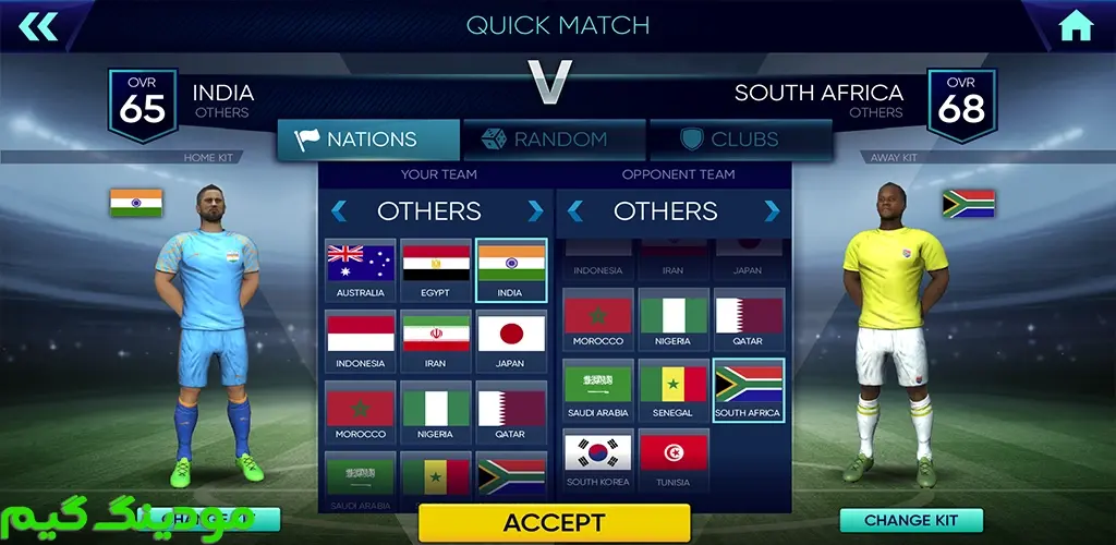 دانلود بازی Football Cup Pro 2025 - Soccer + Mod جام حذفی فوتبال 2025 - فوتبال هک شده برای اندروید