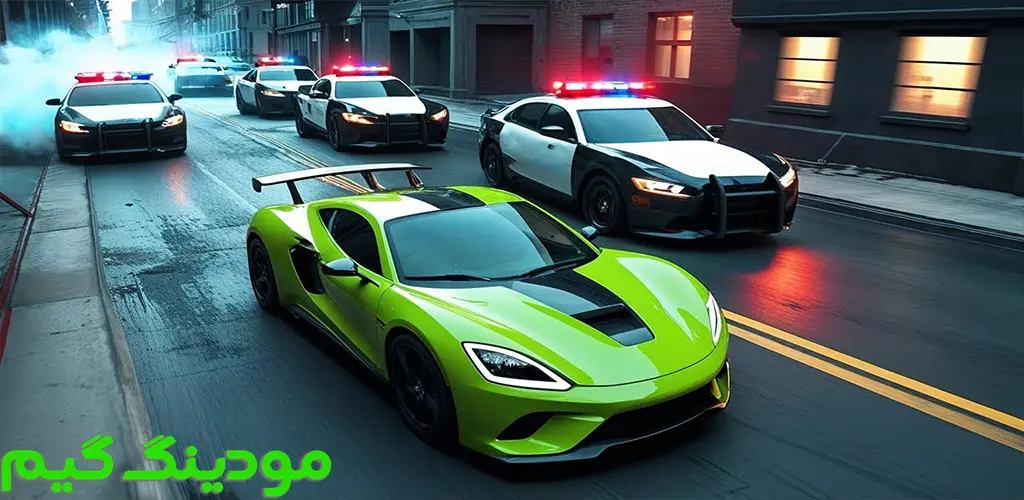 دانلود بازی Mad Pursuit: Police Car Chase + Mod تعقیب دیوانه وار: تعقیب و گریز ماشین پلیس هک شده برای اندروید